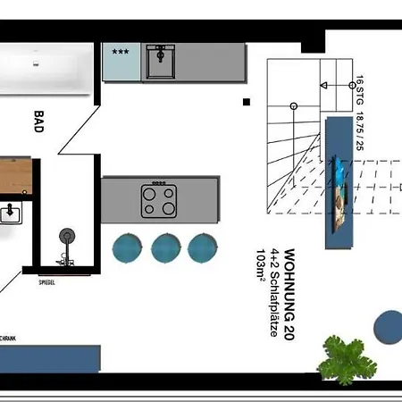 Seebruecke - Mit 2 Schlafzimmern S20 Apartment Ostseebad Heringsdorf